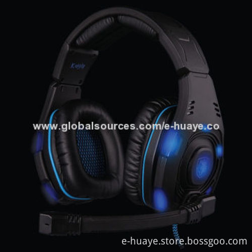 Glittering Gaming Headset, 6.0 x 5.0mm Mic Size, 20Hz to 20kHz Frequency